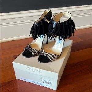 Jimmy Choo Black and Brown Women's Shoes